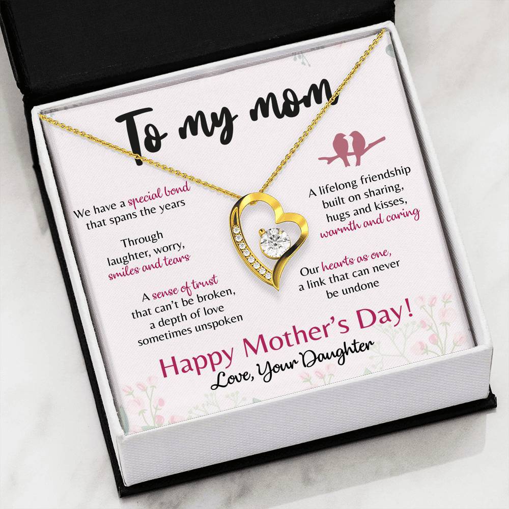 Forever Love Necklace - To My Mom - Forever Love - We Have a Special bond Gift For Wife For Mom Gift For