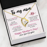 Forever Love Necklace - To My Mom - Forever Love - We Have a Special bond Gift For Wife For Mom Gift For
