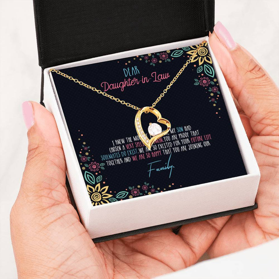 Soulmates Do Exist - Gift For Daughter in Law Forever Love Necklace