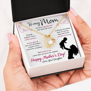 Namashops - Forever Love Necklace - To My Mom - Forever Love - Our Heart as One, Gift For Wife, For Mom, Gift For Christmas, Birthday