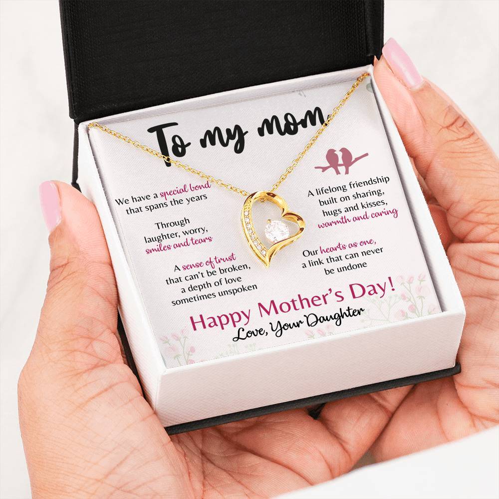 Forever Love Necklace - To My Mom - Forever Love - We Have a Special bond Gift For Wife For Mom Gift For
