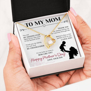 Namashops - Forever Love Necklace - To My Mom - Forever Love - Thank you, Gift For Wife, For Mom, Gift For Christmas, Birthday