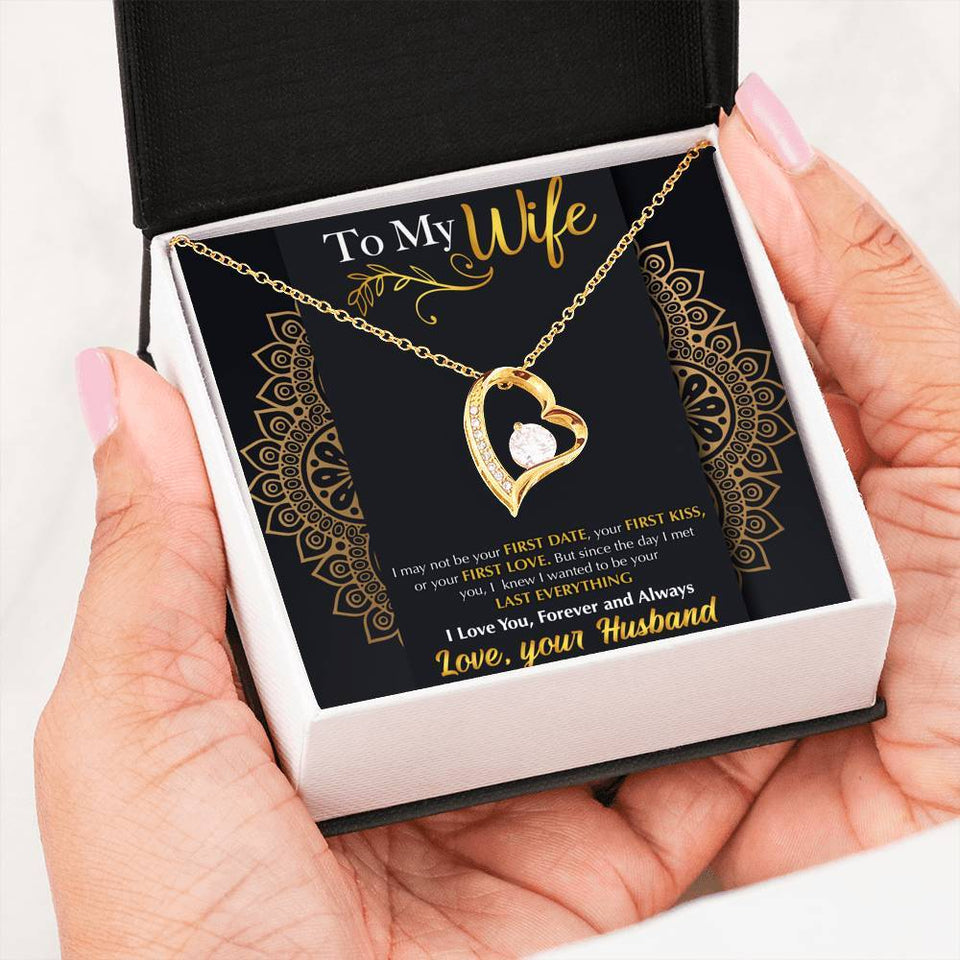 Namashops - Forever Love Necklace - To My Wife - Last Everything - Shine, Gift For Wife, For Mom, Gift For Christmas, Birthday