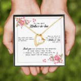 You Loved Him First - Gift For Mother Of The Groom Forever Love Necklace