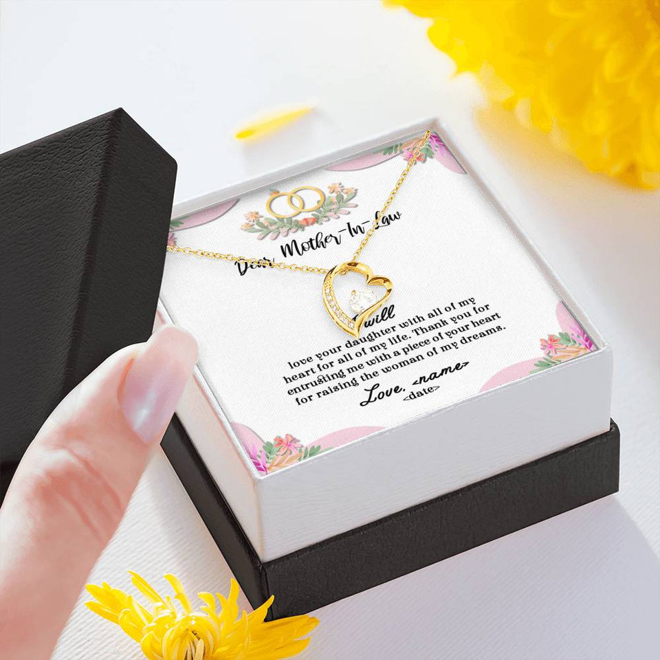 All Of My Life - For Mother Of The Bride Forever Love Necklace