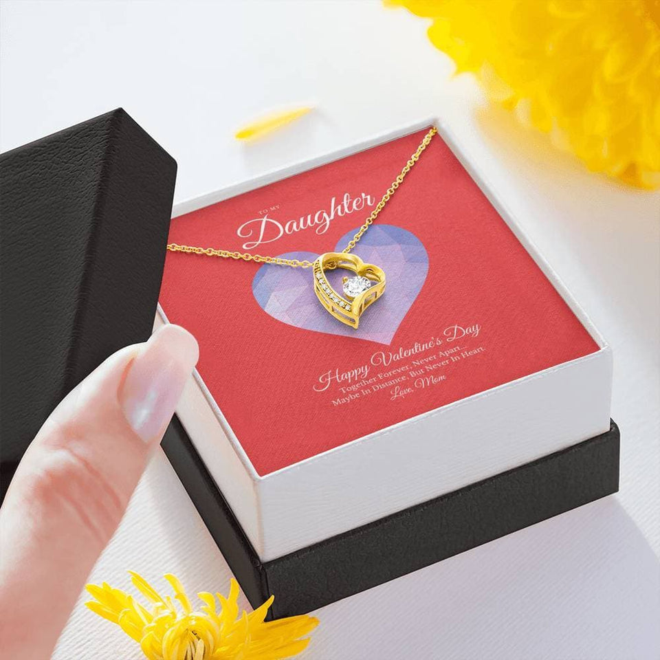 To My Daughter from Mom Valentine's Day Forever Love Necklace