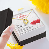 To My Girlfriend - Forever Love Necklace - Red Balloons Gift For Mom, necklace For Wife, Gift For Mother's Day