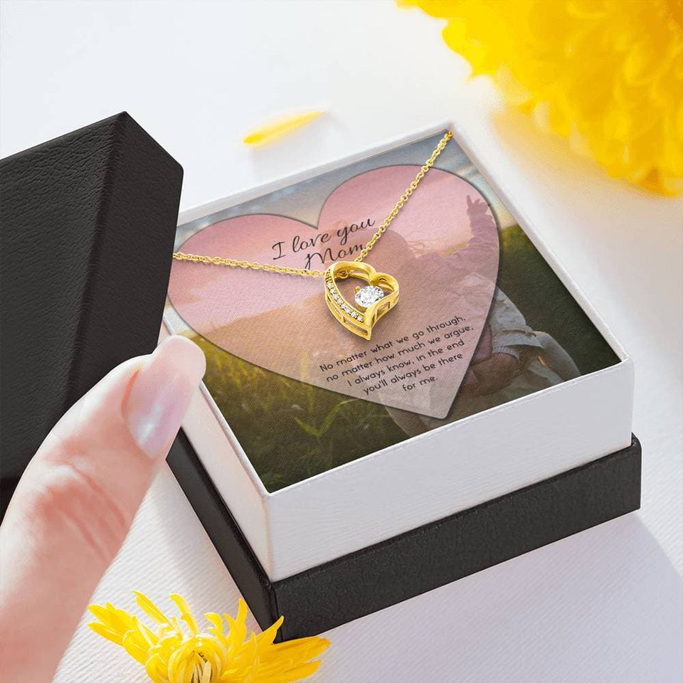 To Mom No Matter What Forever Love Necklace