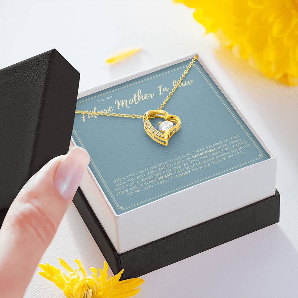 Lucky To Have You - Gift For Future Mother In Law Forever Love Necklace