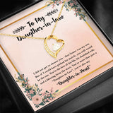 You Will Still Be The One - Gift For Daughter In Law Forever Love Necklace
