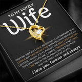 To My Lovely Wife  - Best Life Partner  - Forever Love Necklace