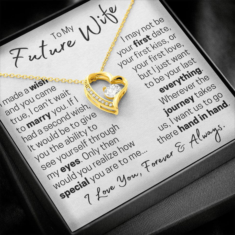 Future Wife - Forever Hand in Hand - Forever Love Necklace