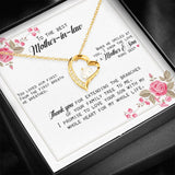 You Loved Him First - Gift For Mother Of The Groom Forever Love Necklace