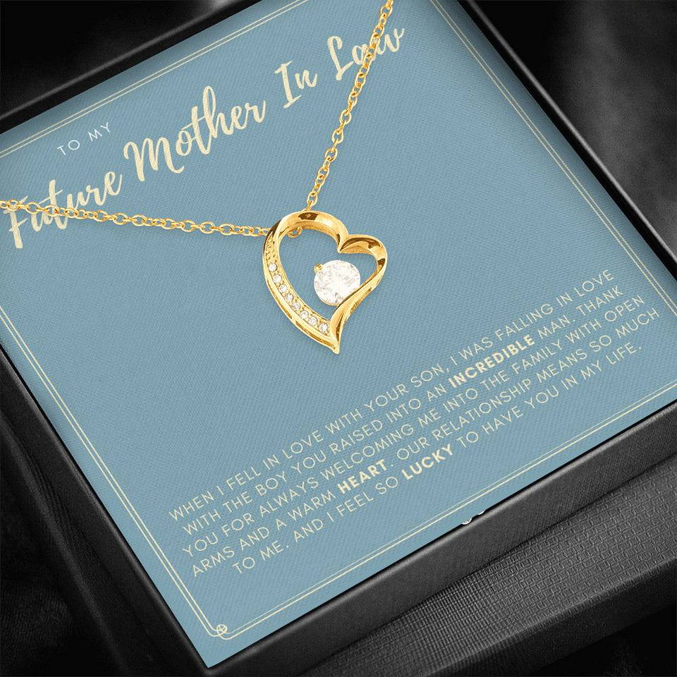 Lucky To Have You - Gift For Future Mother In Law Forever Love Necklace
