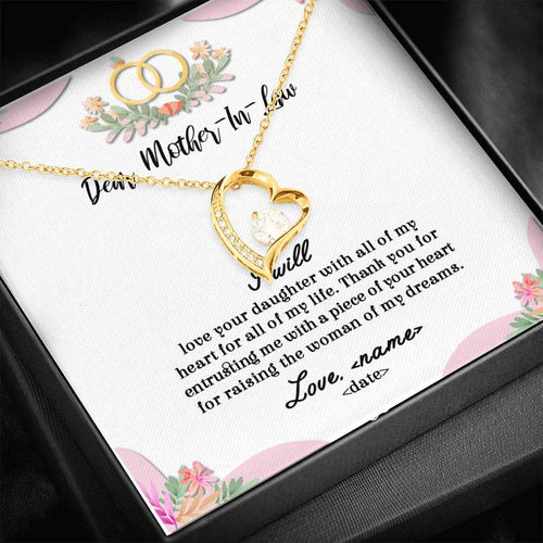 All Of My Life - For Mother Of The Bride Forever Love Necklace