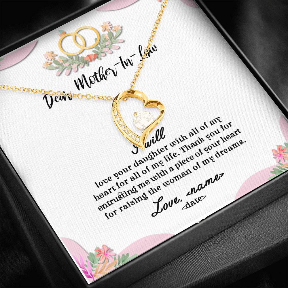 All Of My Life - For Mother Of The Bride Forever Love Necklace