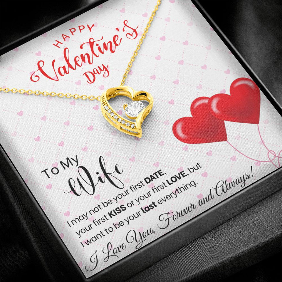 To My Wife - Forever Love Necklace - Red Balloons Gift For Mom, necklace For Wife, Gift For Mother's Day