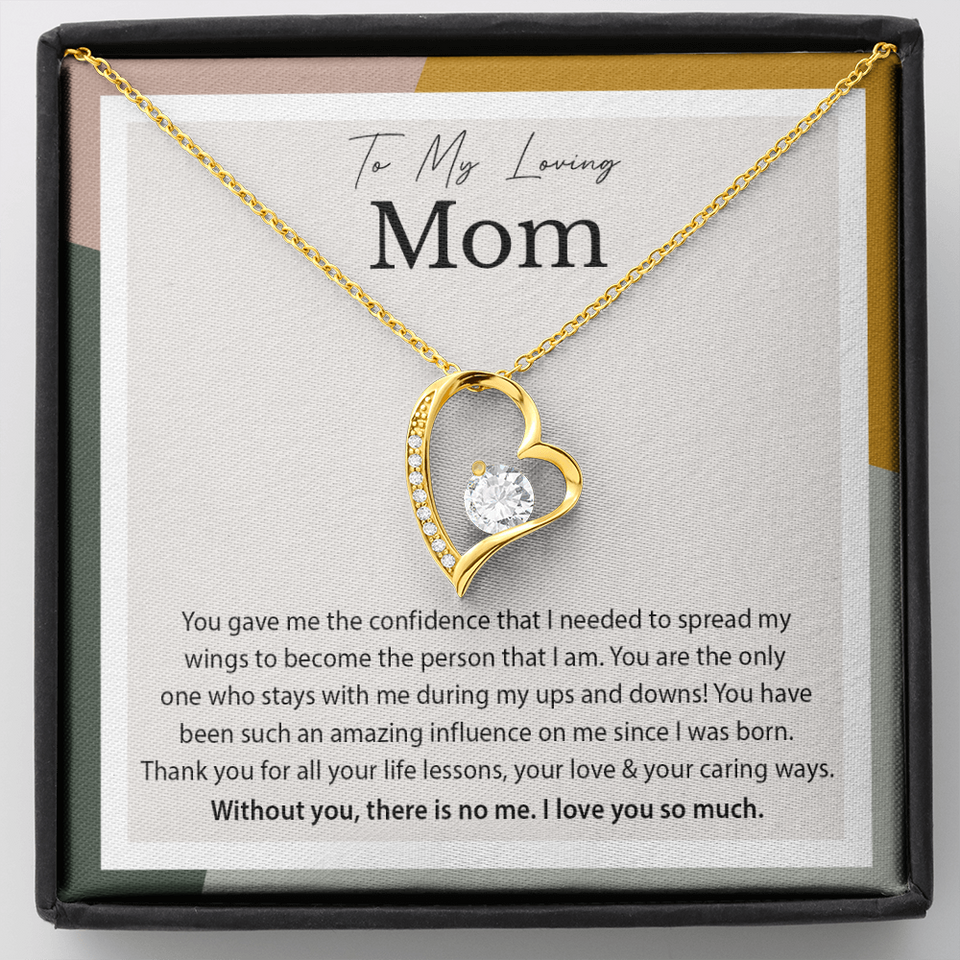 To My Loving Mom | Spread My Wings | Forever Love Necklace