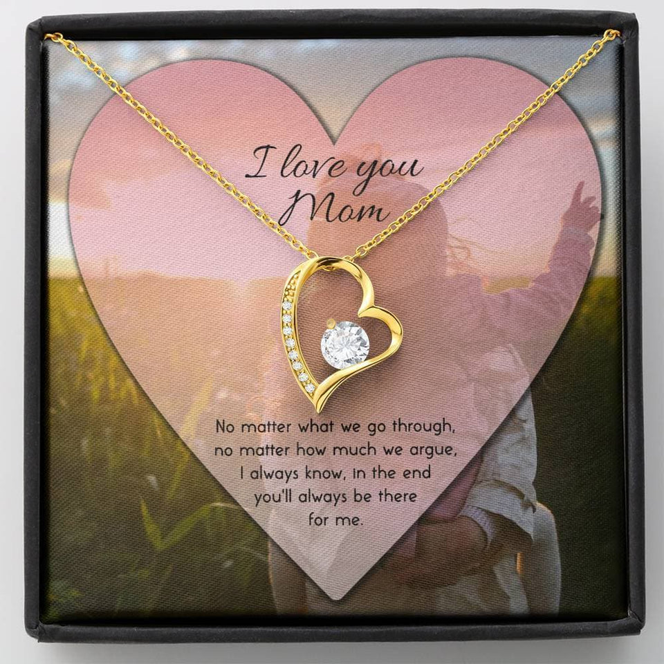 To Mom No Matter What Forever Love Necklace