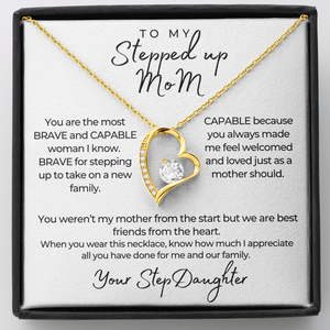 Forever Love Necklace, Gorgeous Necklace for StepMom from StepDaughter, Gift For Step Mom