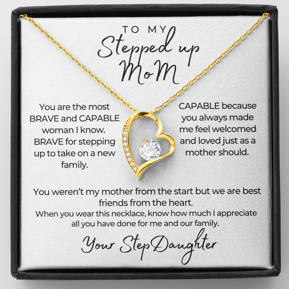 Forever Love Necklace, Gorgeous Necklace for StepMom from StepDaughter, Gift For Step Mom