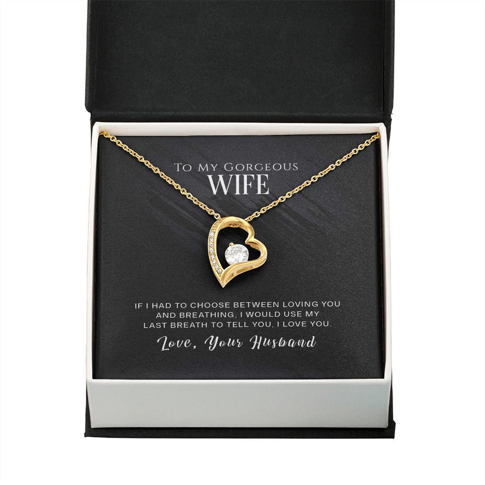 Wife Last Breath Forever Love Necklace