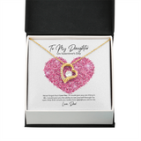 To My Daughter from Dad Valentine's Day Forever Love Necklace