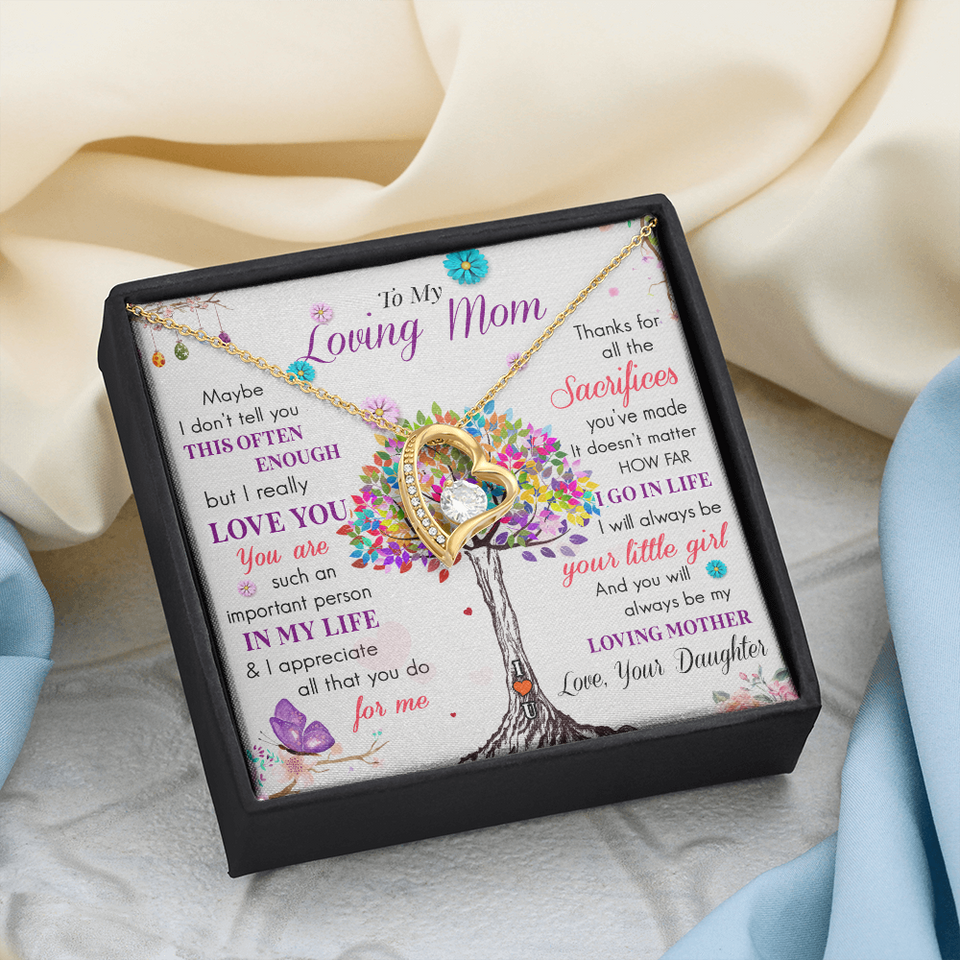 To My Loving Mom | Important Person In My Life | Forever Love Necklace