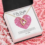 To My Daughter from Dad Valentine's Day Forever Love Necklace