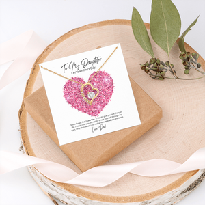 To My Daughter from Dad Valentine's Day Forever Love Necklace
