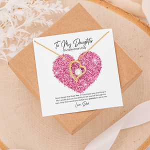 To My Daughter from Dad Valentine's Day Forever Love Necklace