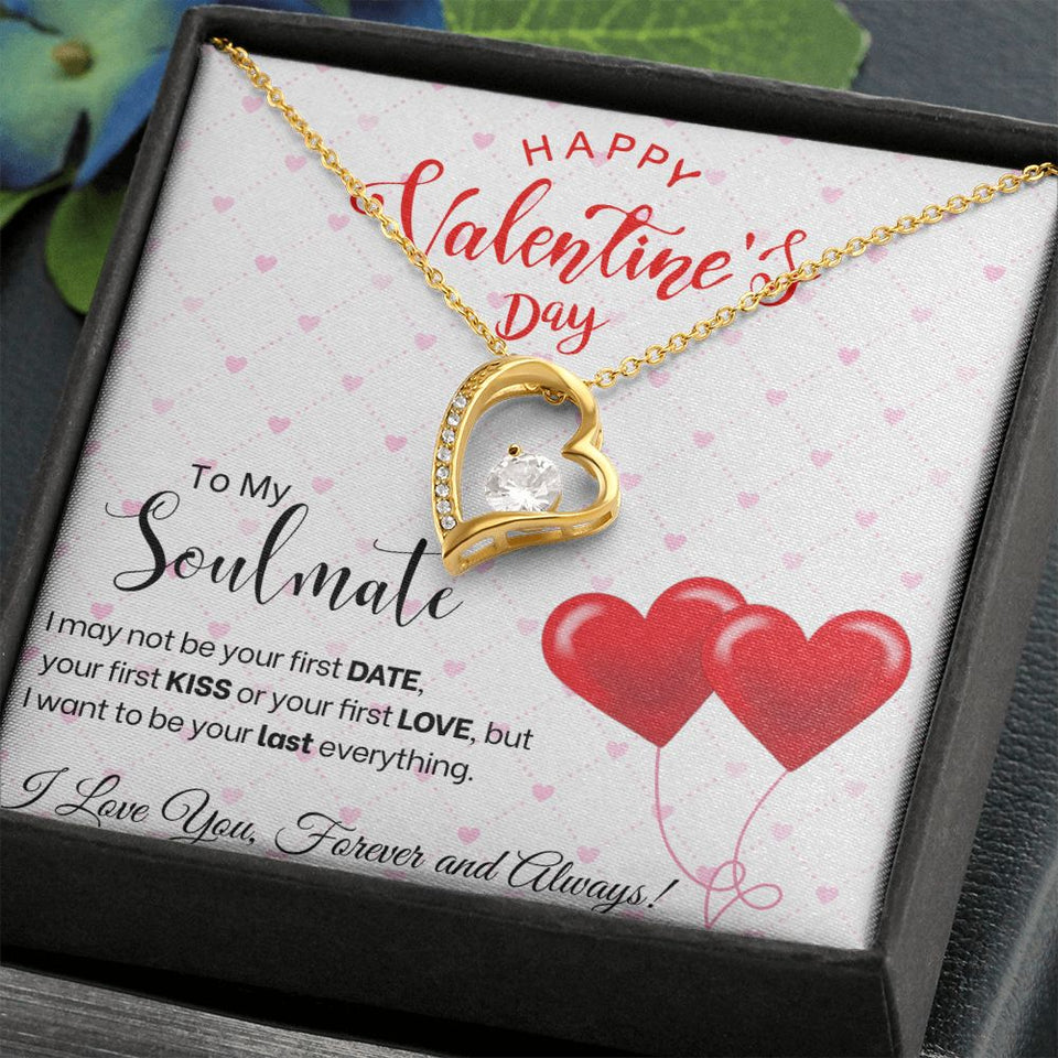 To My Soulmate - Forever Love Necklace - Red Balloons Gift For Mom, necklace For Wife, Gift For Mother's Day
