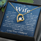 Necklace for Wife from Husband - I Can't Without You, I Love You - Forever Love Necklace