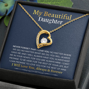Forever Love Necklace Gift to Daughter Gift For Mom, necklace For Wife, Gift For Mother's Day