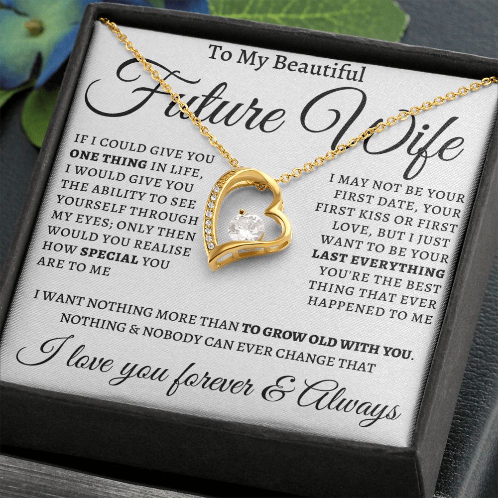 Forever Love Necklace For My Future Wife Gift For Mom, necklace For Wife, Gift For Mother's Day