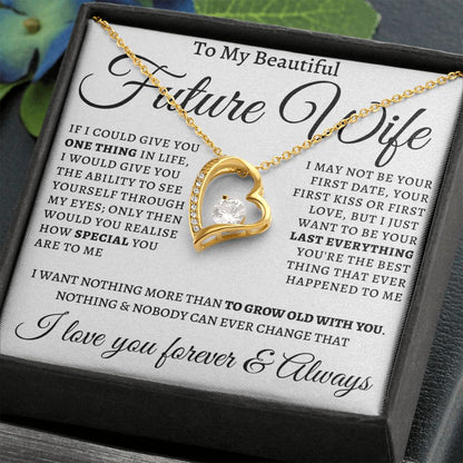 Forever Love Necklace For My Future Wife Gift For Mom, necklace For Wife, Gift For Mother's Day