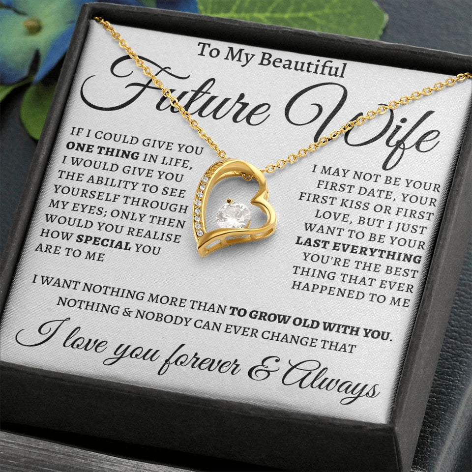 Forever Love Necklace For My Future Wife Gift For Mom, necklace For Wife, Gift For Mother's Day