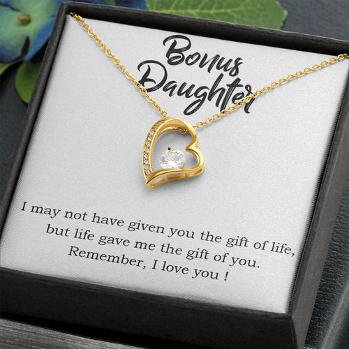 Stepdaughter Forever Love Heart Necklace