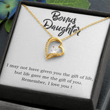 Stepdaughter Forever Love Heart Necklace