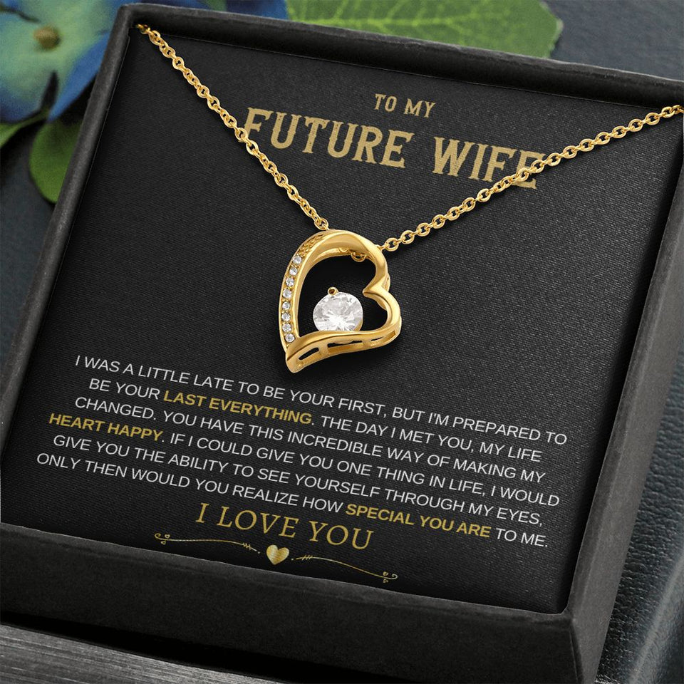 Future Wife Forever Love Necklace - Heart Happy