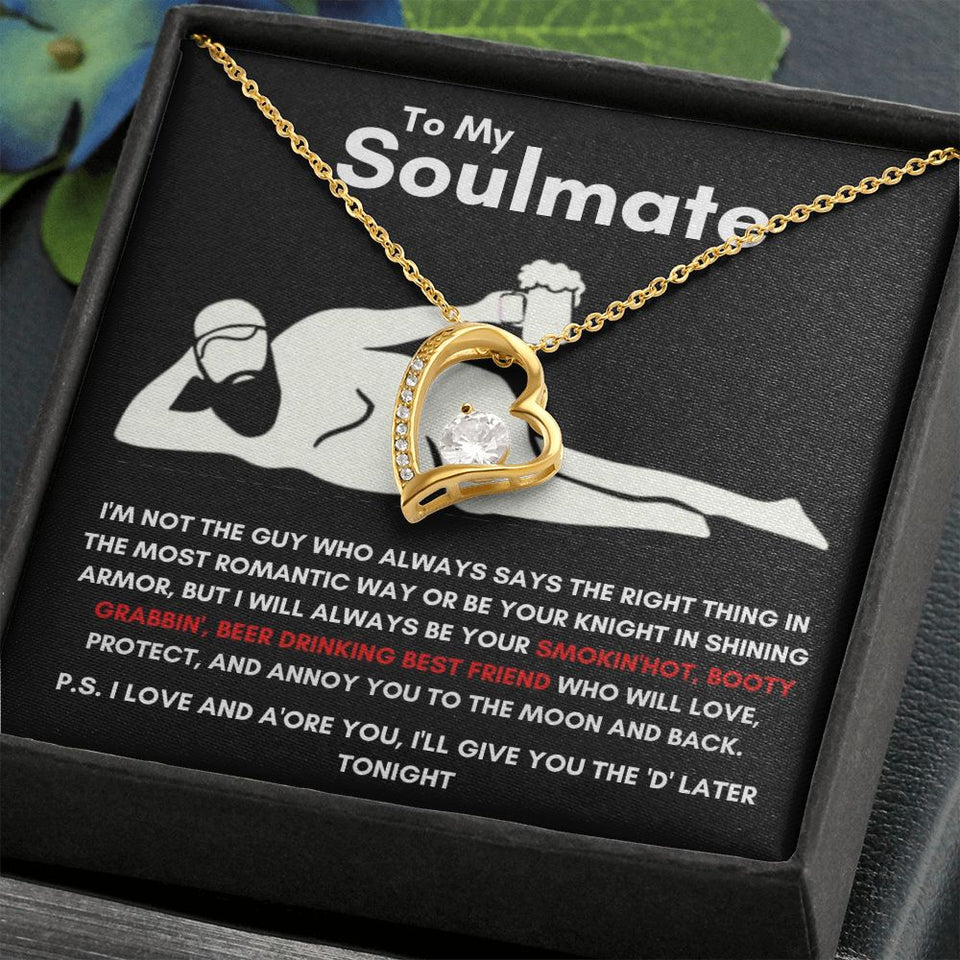 To My Soulmate - Forever Love Necklace - Booty Grabbin' - Black Card