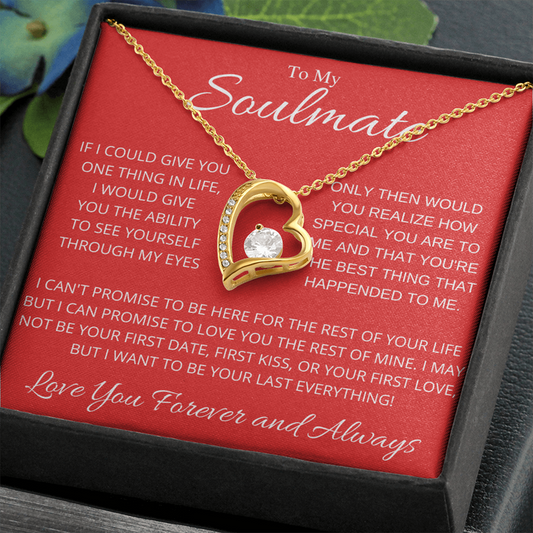 To My Soulmate Necklace - Best Valentines Gift for Wife Girfriend - How Special You Are To Me - You Are The Best Thing That Ever Happended To Me Forever Love Necklace LX032D