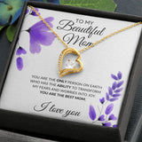 To My Beautiful Mom Necklace - You Are The best Mom, Forever Love Necklace