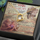 To My Wife From Husband | Never Forget That I Love You | Forever Love Necklace