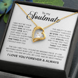 To My Soulmate | You Are My Missing Piece | Romantic Gift Forever Love Necklace