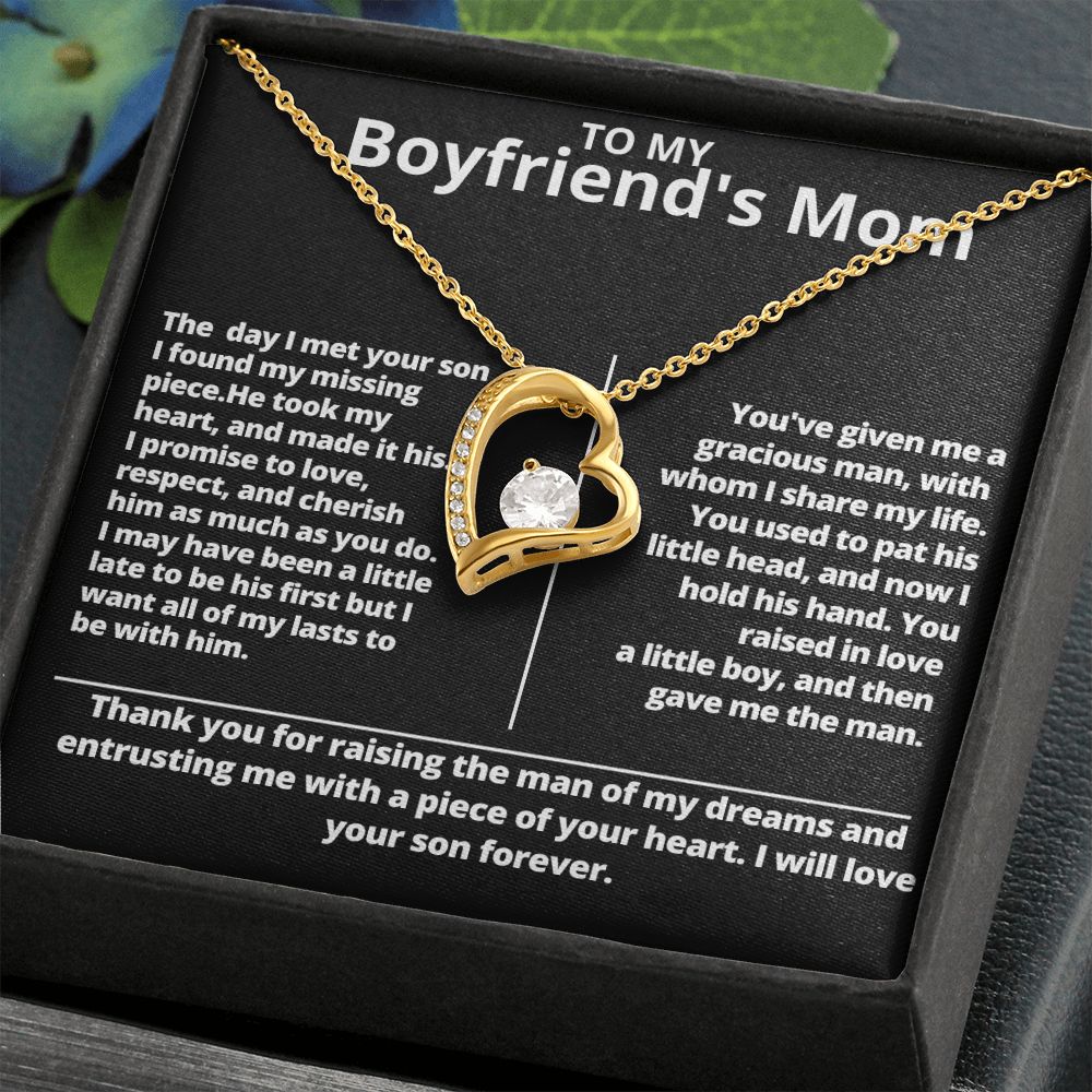 Forever Love Necklace for My Boyfriend's Mom Gift For Mom, necklace For Wife, Gift For Mother's Day