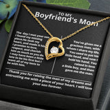 Forever Love Necklace for My Boyfriend's Mom Gift For Mom, necklace For Wife, Gift For Mother's Day