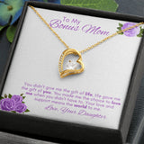 To My Bonus Mom - Forever Love Necklace Gift For Mom, necklace For Wife, Gift For Mother's Day