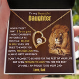 Dad to Daughter Necklace - Forever Love Necklace - Necklace Gift for Daughter from Dad