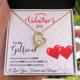 To My Girlfriend - Forever Love Necklace - Red Balloons Gift For Mom, necklace For Wife, Gift For Mother's Day